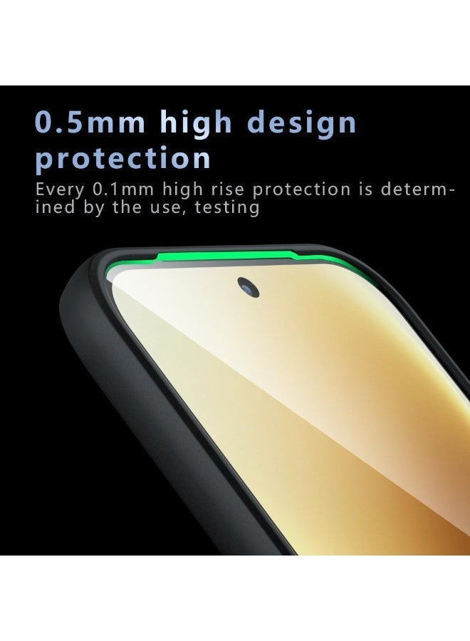 Case for Vivo V70 5G Shockproof Crystal Clear Hard Back Cover [Anti-Yellowing] Case 360 Degree Protection TPU Bumper Transparent Back Cover Case for Vivo V70 - Image 5